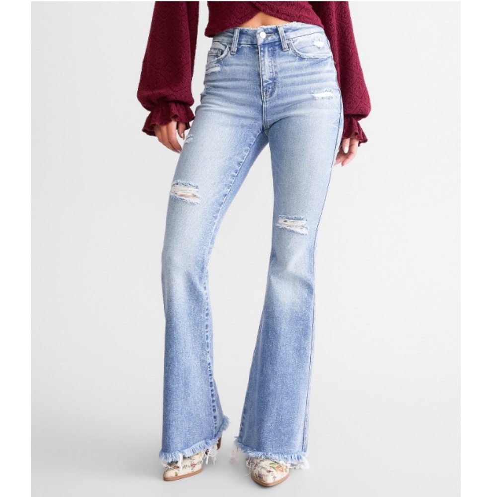 Buckle flying monkey High Rise Flare Stretch Jean nwt